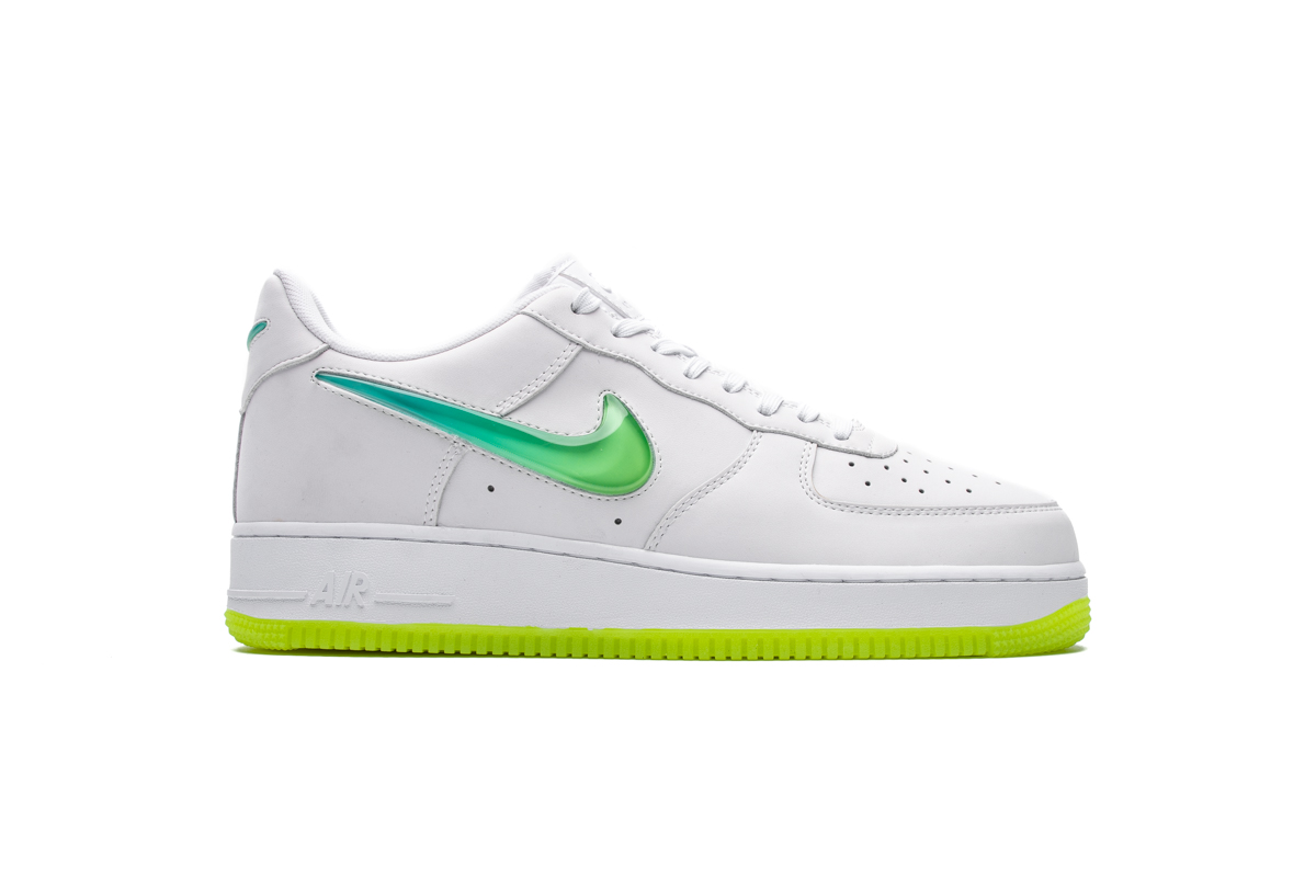 nike air force 1 white hyper jade volt