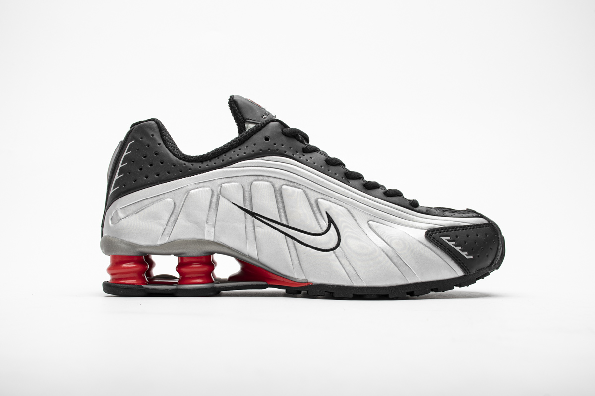 shox r4 black silver