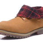 TIMBERLAND Roll Up Boots Brown Red