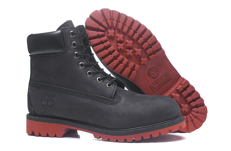 dark red timberland boots