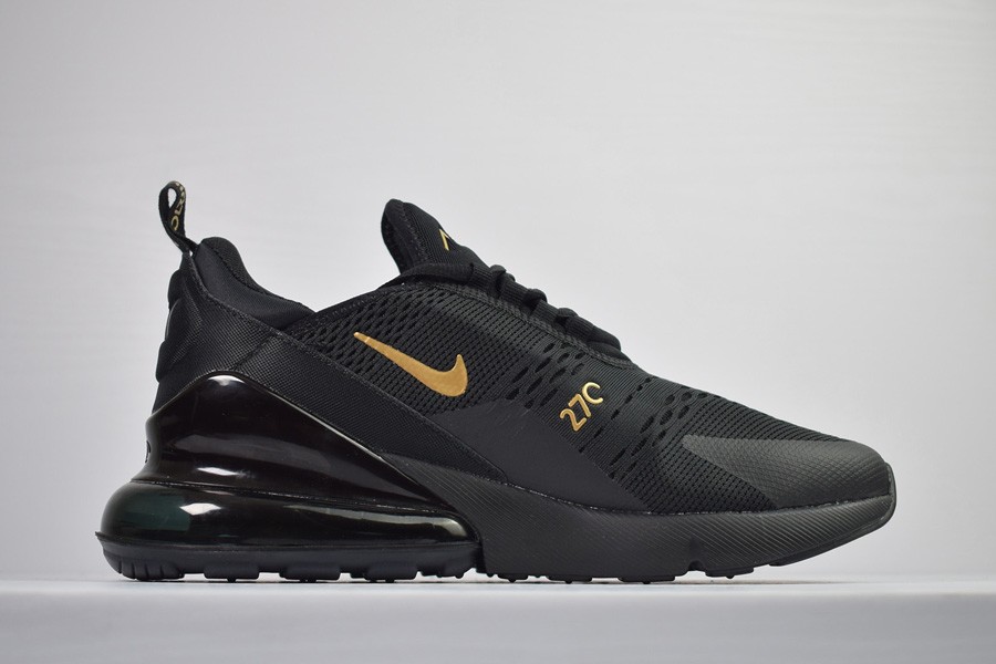 black and gold nike air 270