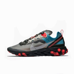 Nike React Element 87 Blue Chill Solar Red