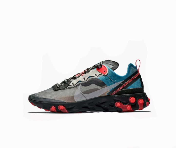 nike react red blue